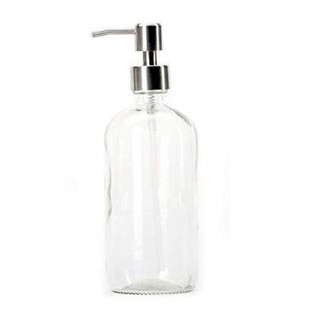 Liquidpkg : LQPAMZ001* ขวดแก้ว Glass Bottles with Stainless Steel Pump Nozzles