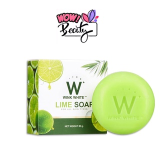 สบู่มะนาว winkwhite LIME SOAP สบู่วิงค์ไวท์  ปริมาณ 80 กรัม 🍋🍋