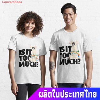 เสื้อยืดผู้ชายและผู้หญิง Tika the Iggy- Is it too much? Essential T-Shirt Mens Womens T-shirts