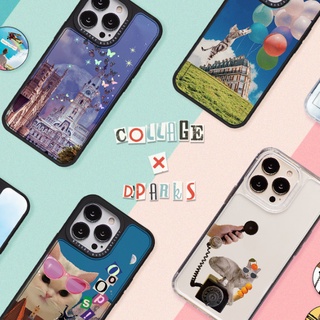 🇰🇷【Korean Phone Case】 Limitied Edition COLLAGE X DPARKS Collection Card Storage Grip Tok Twinkle Effect Holder Kickstand Protective Bumper Collection Compatible for iPhone 13 Pro Max Mini Made in Korea Handmade