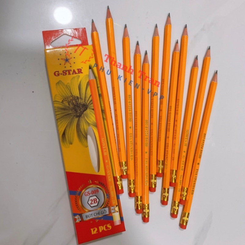 กล่องดินสอ 2B Gstar Gs-009 จํานวน 12 แท่ง