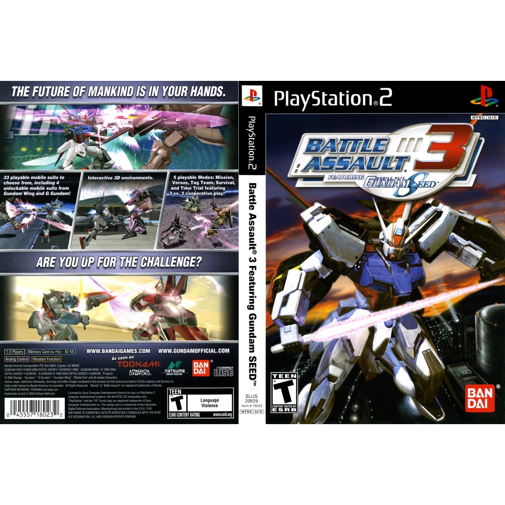 แผ่นเกมส์ PS2 Battle Assault 3 featuring Gundam Seed   คุณภาพ ส่งไว (CD)
