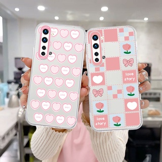 เคส Realme C11 2021 C21Y C31 C35 C15 C21 C25 C20 C3 C12 C2 C25S 5 5S 5i C17 7i C1 C25Y C2 C3i 6i C20A realme Narzo 20 10 10A 20A 30A เคสเรียลมี ่หัวใจสีชมพู เคสมือถือแบบนิ่ม