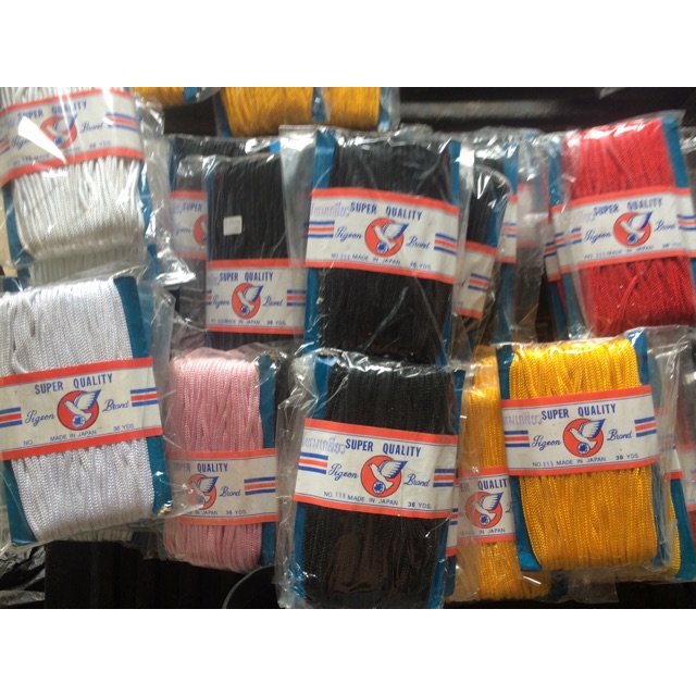 เชือกไหมเกลียวญี่ปุ่น Nylon Twist Rope ขนาด 1.5-4 มม. | เชือกไนลอนทำพวงมาลัย งานฝีมือ DIY (ราคาต่อ 1 พับ)