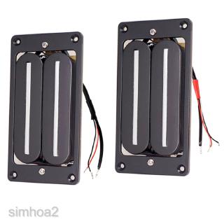 humbucker neck pickup double coil สําหรับกีต้าร์สีดํา 2 ชิ้น