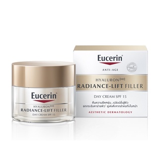 Eucerin Radiance Lift Filler Day Cream SPF15 ยูเซอริน ครีมบำรุงผิวหน้า สูตรกลางวัน ช่วยยกกระชับ เต่งตึง ขนาด 50 ml 15795