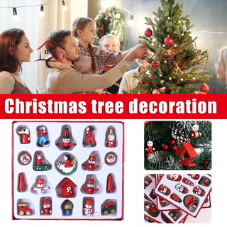 Kglg Wooden Christmas Tree Hanging Ornament Creative Christmas Party Props Decoration for Home Hotel Bar @TH