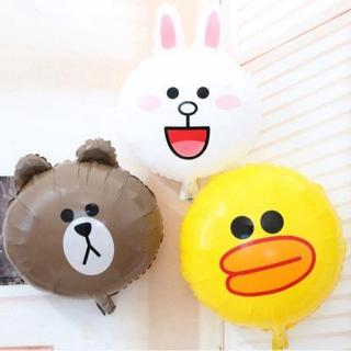 ลูกโป่งฟอยล์ ลาย Line friends sally cony สีน้ําตาล ขนาด 18 นิ้ว สําหรับตกแต่งงานวันเกิด