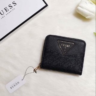 GUESS REDDING SMALL EMBOSSED ZIP-AROUND WALLET แท้