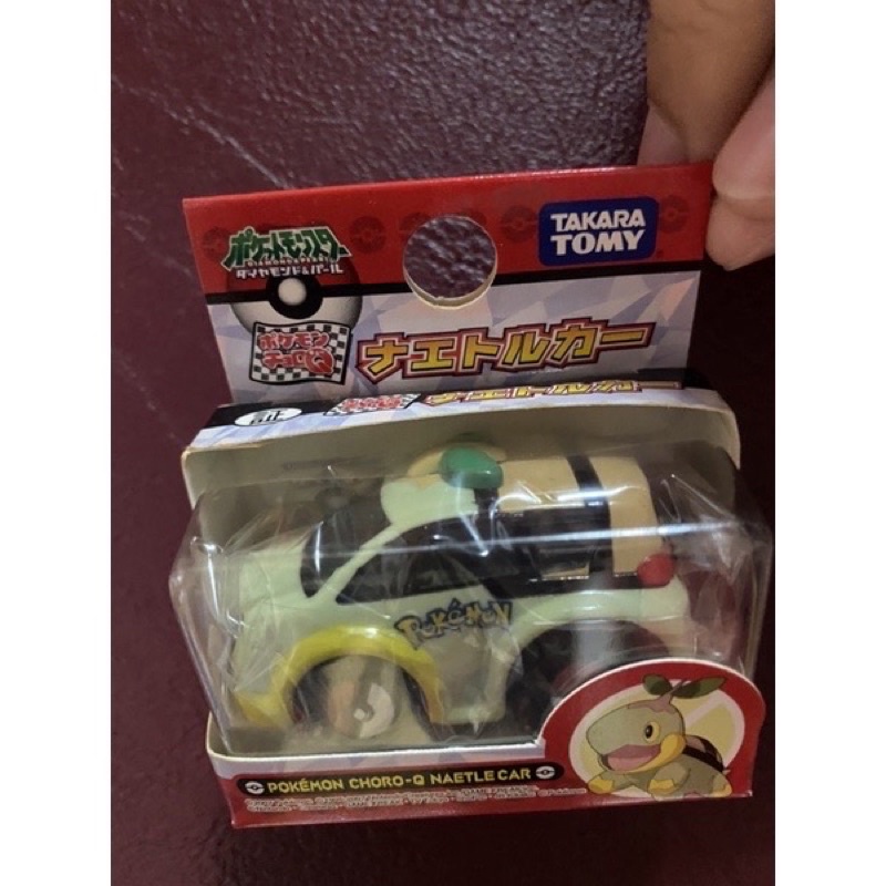 โมเดลรถ Pokémon Choro-Q Naetle car ขนาด4-5cm ดันถอยหลังวิ่งใด้ Tomy