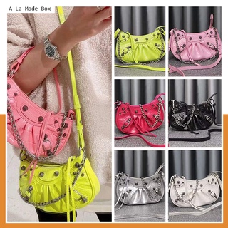 ออริ กระเป๋า Balen Le Cagole Mini Purse With Chain หนังแท้