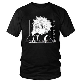 【100% cotton】ใหม่ เสื้อยืดแขนสั้น พิมพ์ลายอนิเมะ Hunter X Hunter Streetwear Killua Zoldyck Nhpehc84Hpipec24 สําหรับผู้ชา