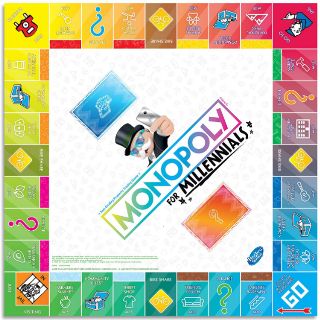 Hasbro Monopoly For Millennials Board Game บอร์ดเกม เกมเศรษฐี โมโนโพลี่ ...