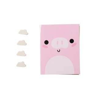 PAPERCHASE กระดาษโน๊ต ลายหมู สีชมพู PAPERCHASE Note pad, Pink pig pattern