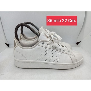 Adidas แท้ Size 36 ยาว 22 รองเท้ามือสอง ผ้าใบ แฟชั่น ทำงาน ลำลอง เที่ยว เกรด A+(P)