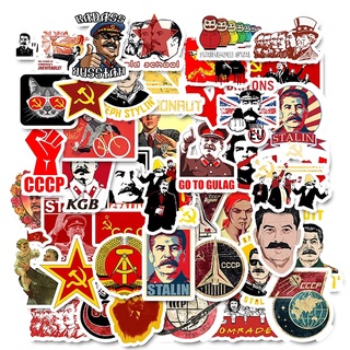 R* สติกเกอร์ไวนิล Communist Party Communism Socialism Proletariat Soviet Stalin USSR CCCP สําหรับตกแต่งขวดน้ํา