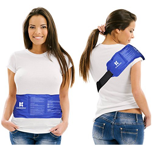 Herbplus Hot/Cold Back Gel Pack / สายรัด เจลประคบร้อนเย็นหลัง เนื้อเจลแน่น แผ่นใหญ่ เข้าไมโครเวฟได้