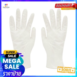 ถุงมือยางไม่มีแป้ง SAFE&amp;CARE ไซซ์ M 100 ชิ้นPOWDER-FREE LATEX GLOVES SAFE&amp;CARE MEDIUM 100PCS