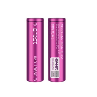 (2ก้อน)ถ่านชาร์จEfest IMR 18650 3000mAh 35A 3.7V ถ่านชาร์จคุณภาพสูง รับประกัน 3 ปีจากผู้ผลิต