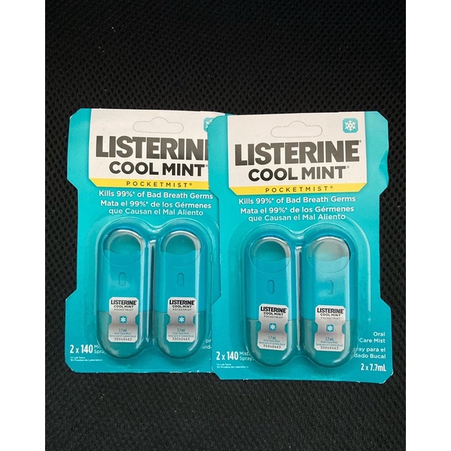 Listerine cool mint pocketmist สเปรย์ระงับกลิ่นปาก ของแท้ 100% จาก USA 🇺🇸