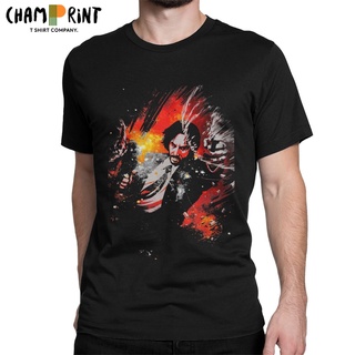 เสื้อยืดคอกลม แขนสั้น ผ้าฝ้าย พิมพ์ลาย John Wick in สําหรับผู้ชายS-5XL