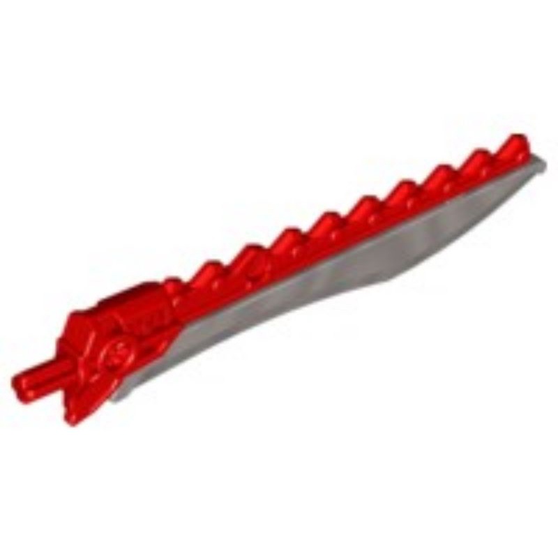 Part Lego 98568pb02 Hero Factory Weapon - Saw with Flat Silver Sword Blade
