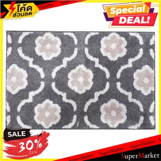 พรม HOME L&amp;S JAMILA 45X70 ซม. สีเทา พรมภายใน RUG HOME L&amp;S JAMILA 45X70CM GRAY