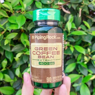 80% OFF ราคา Sale!! EXP: 03/2023 สารสกัดเมล็ดกาแฟเขียว Green Coffee Bean Extract 400 mg 90 Capsules (Piping Rock®)