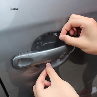 FHUE_3Sets/12Pcs Universal Invisible Car Door Handle Anti-Scratch Protective Film