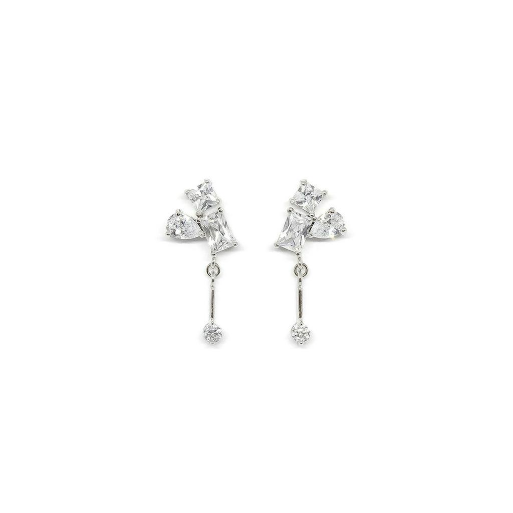 Fyne Fories Three Wishes Earrings ♡ ต่างหูประดับ zirconia ♡ fynefories