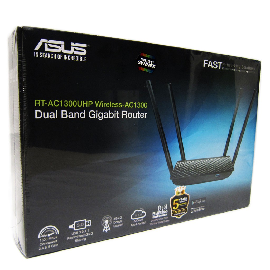 ASUS RT-AC1300UHP เร้าเตอร์ขยายสัญญาณ ประกันศูนย์ไทย 5ปีAC1300 Dual ...