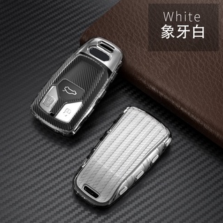 เคสรีโมตกุญแจรถยนต์ TPU สําหรับ Audi A4 B9 A5 A6 8S 8W Q5 Q7 4M S4 S5 S7 TT TTS TFSI RS