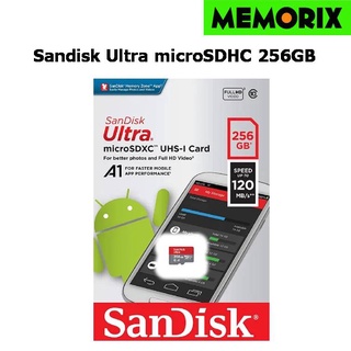 SanDisk Ultra MicroSDXC 256GB  UHS-I ความเร็วสูงสุด 100 MB/s U1 A1