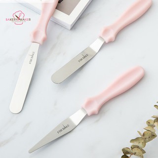 สปาตูล่าสแตนเลส เซ็ท 3 ชิ้น Stainless Spatula 3 Pcs. For bake