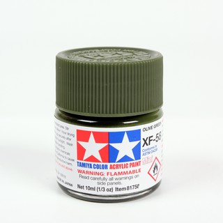 สีสูตรน้ำ TAMIYA XF-58 Olive Green (10 Ml)