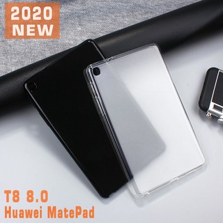 ฝาครอบป้องกันอ่อนเคสสําหรับหุ้ม Tablet case For Huawei MatePad T8 (8.0 inch) TPU Soft back cover for Mate Pad T 8 Kobe2-L09 Kobe2-L03 Slim translucent case