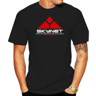 เสื้อยืดผ้าฝ้ายพิมพ์ลายขายดี เสื้อยืด ผ้าฝ้าย แบบนิ่ม พิมพ์ลาย SkyNet Cyberdyne Systems Inspired by Terminator