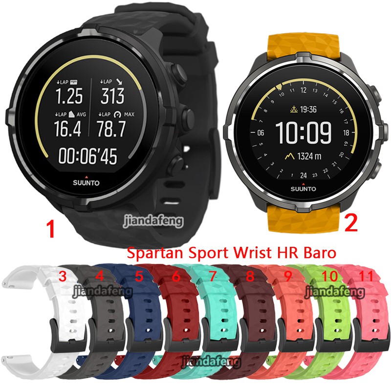 สายนาฬิกาข้อมือซิลิโคน ขนาด 24 มม. สําหรับ Suunto Spartan Sport Wrist HR Baro Smart Watch