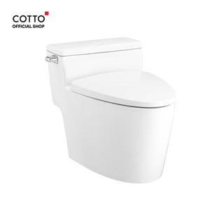 COTTO สุขภัณฑ์แบบชิ้นเดียว รุ่น C105257 Riviera Pro 4.8L พร้อมสาร UltraClean+