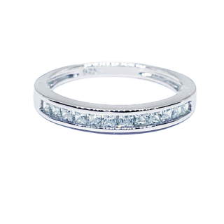 Memorine Jewelry แหวนเงินแท้ 925 ฝังเพชรสวิส (CZ) : ONLR006
