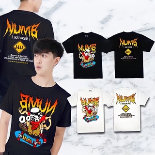 Numb Clothing : เสื้อยืดคอกลม Oversize รุ่น ลาย Skat or die เนื้อผ้าเกรดพรีเมี่ยม มี 2 สี 👕 มีแบบ Oversize