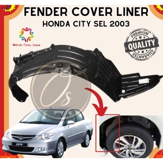 ฝาครอบบังโคลน พร้อมคลิป สําหรับ Honda City Sel new face 2005 -2008 Fender Liner Daun Pisang Splash Guard 2006 2007