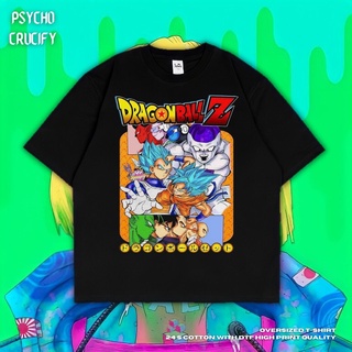 เสื้อยืด ขนาดใหญ่ พิมพ์ลาย Dragon Ball Z | สีดํา | สีเทาเข้ม | เสื้อเชิ้ต ลาย Dragon Ball | อนิเมะ | เสื้อเชิ้ต ลาย Goku