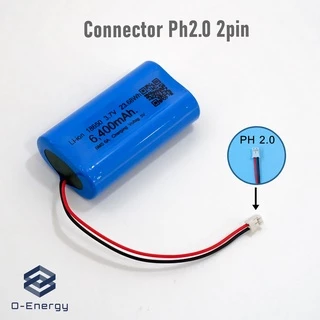 ถ่านชาร์จ Li-ion 18650 3.7V ความจุ 6,400mAh แบบแพคมีวงจรป้องกัน
