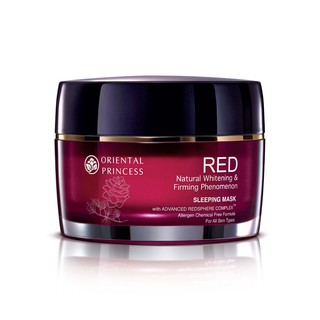 มาส์คสูตรเข้มข้นบำรุงผิวหน้ายามค่ำคืน : RED Natural Whitening &amp; Firming Phenomenon Sleeping Mask