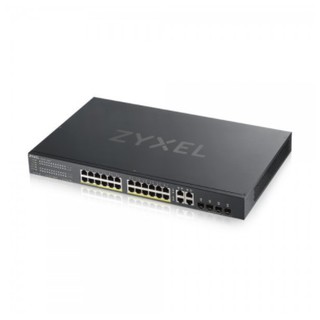 ZyXEL 24-Port GbE Smart Managed PoE Switch with 4 Gigabit Combo RJ45/SFP Ports (GS1920-24HP)