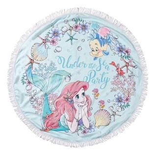 [พร้อมส่ง] ผ้าห่มทรงกลม ลาย แอเรียล Ariel เงือกน้อยผจญภัย The Little Mermaid