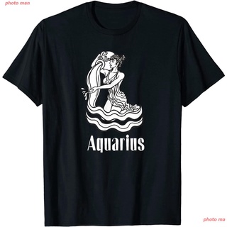 2022 ราศีกุมภ์ ผู้ชายและผู้หญิง กลุ่มดาว ผู้ชาย เสื้อยืด Aquarius Zodiac Astrology Sign Birthday Gifts Idea T-shirt เสื้