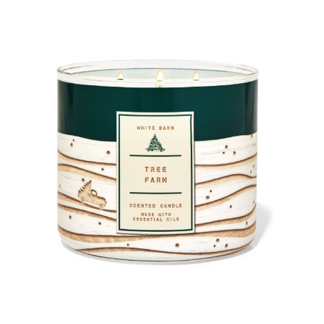 Bath & Body Works Tree Farm 3 Wick Candle