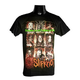 เสื้อยืดสุดเท่เสื้อวง Slipknot เสื้อยืดแฟชั่นวงดนตรี เสื้อวินเทจ สลิปน็อต SKT1289S---5XL